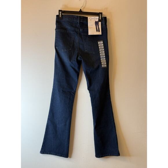 Jesica Simpson Low Rise Bootcut Women's size 4/27 Dark Wash Blue Denim Jeans - Picture 5 of 8